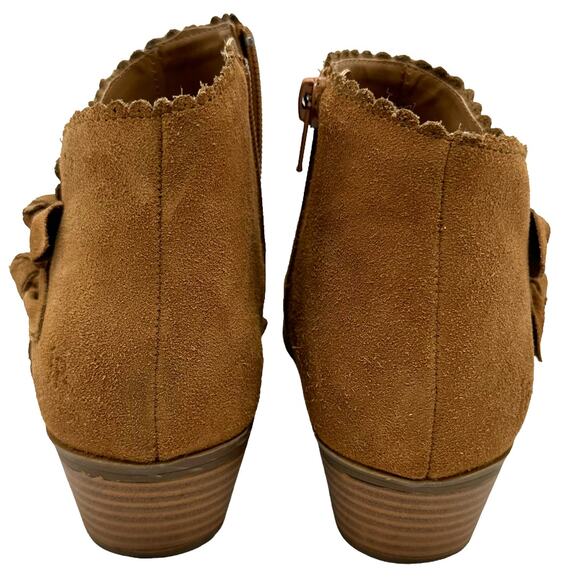 Jack Rogers Kali Tan Suede Bow Bootie Women's Size 6M Good Used Condition - Picture 3 of 9